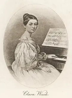 Young Clara Schumann Print