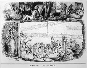 Mary Evans Print: Class and Capital Labour Satire on Social Hierarchy