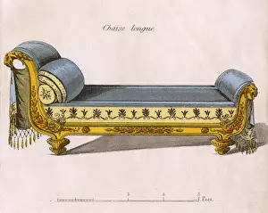 Classical Chaise Longue Print, 1808
