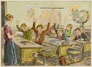 Classroom Scene Prints: Classroom Scene