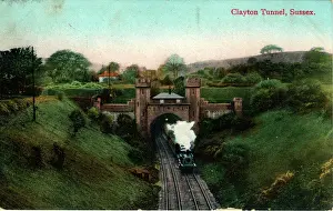 Tunnel Prints: Clayton Tunnel Print, London and Brighton Railway, 1910s