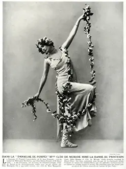 Cléo De Mérode Portrait Prints: Cl鯠de M鲯de 1912