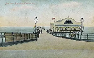 Prints of Cleethorpes, Lincolnshire - Pier and Pavilion Date: 1906 Humberside Prints: Cleethorpes Pier and Pavilion Print, 1906