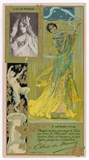 Vintage French Advertising Posters Prints: Cleo De Merode / Trade