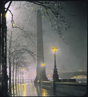 Cleopatra's Needle Print at Night