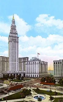 Cleveland, Ohio, USA - Hotel Cleveland and Terminal Tower Cleveland, Ohio, USA - Hotel Cleveland and Terminal Tower