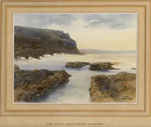 Early 20th Century Print of Castlerock Coastline