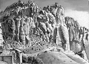 Mountainous Scenery Images Prints: Cliff face