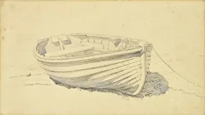A Clinker Rowing Boat Print - Watercolour Sketch
