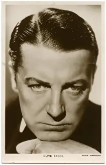 Clive Brook Print, Black and White Photograph
