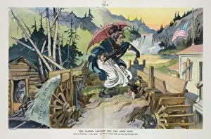 Puck Magazine Art Prints: The closed canteen and the open dive
