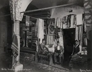 Cloth store Grand Bazaar, Constantinople, Istanbul, Turkey Cloth store Grand Bazaar, Constantinople, Istanbul, Turkey