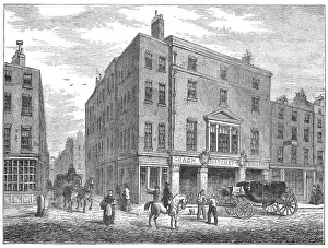 Vintage Coachmakers Shop Print in Long Acre, London