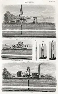 19th Century Coal Mining Operations Print
