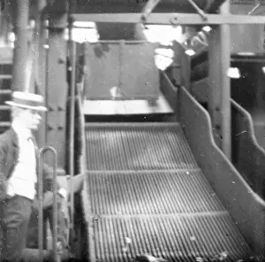 Historical Mining Industry Prints: Coal screening machine, Llanerch Colliery, South Wales