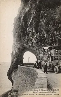 Tunnel Prints: Algerian Coast Road Print, circa 1910s