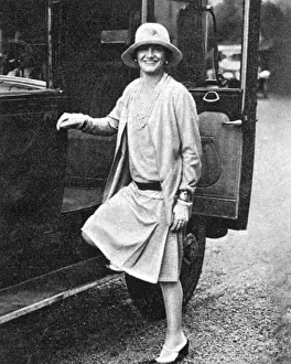 Coco Chanel by Car in Biarritz 1928 Print