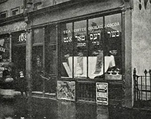 East End Coffee House Print, London 1920s