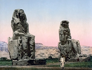 The Colossi of Memnon, Egypt, circa 1890s The Colossi of Memnon, Egypt, circa 1890s
