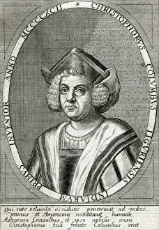 Christopher Columbus Artwork Prints: Columbus (De Bry)