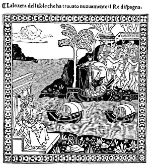 Columbus sent on his Voyage by the King of Spain Columbus sent on his Voyage by the King of Spain