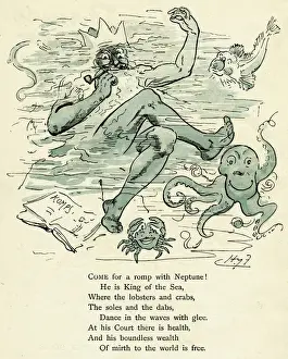 Neptune Mythology Prints: Come with a romp with Neptune