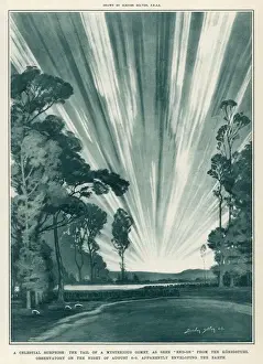 Vintage Astronomy Images Prints: Comet August 1921
