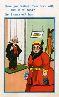 Vintage Comic Illustrations Prints: Comic Postcard