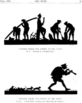 Comic Wartime Scenes Western Front Print 1915