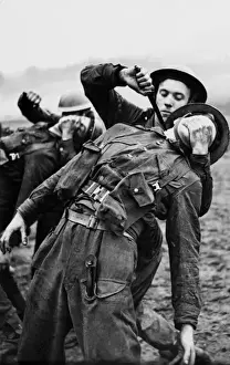 World War Two Photographs Prints: Commandos doing close quarter and unarmed combat