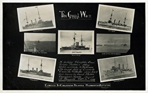 Commemorative card, convoy to Canadian troops, WW1 Commemorative card, convoy to Canadian troops, WW1