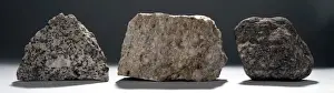 Studio Shot Of Rocks Prints: Common rock types