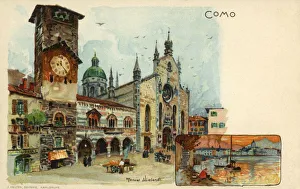 Como, Italy - The Cathedral and Belfry Como, Italy - The Cathedral and Belfry