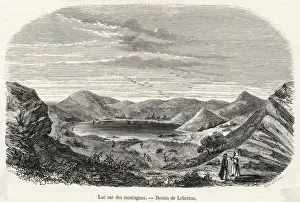 Map Prints: Comoro Islands 1855 Print: Mayotte Landscape