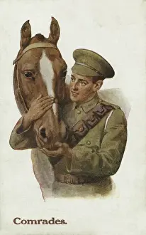 Vintage Picture Postcards Prints: Comrades