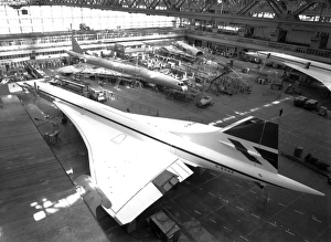 Concorde production in the main assembly hall at Filton Concorde production in the main assembly hall at Filton