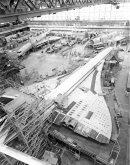 Concorde production in the main assembly hall at Filton Concorde production in the main assembly hall at Filton
