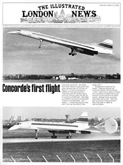 Concorde's First Flight Print - 1969 Illustrated London News