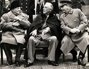 Conference Yalta, Crimea, 1945 Churchill, Roosevelt, Stalin Conference Yalta, Crimea, 1945 Churchill, Roosevelt, Stalin