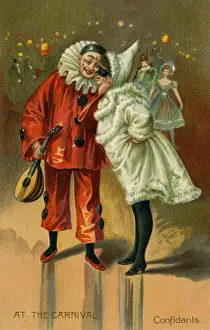 Late Victorian Era Print: A Clown's Joke