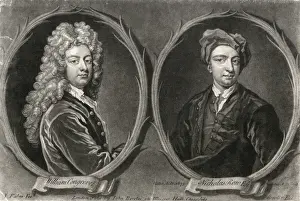 William Congreve Restoration playwright Print 1670-1729