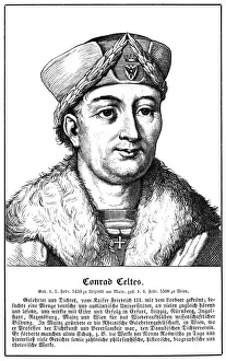 Conrad Celtes German Scholar Print 1459-1508