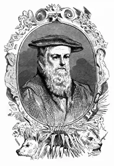Historical Science Figures Prints: Conrad Gesner