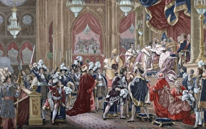 Consecration of king Charles X of France (1757-1826) in the Consecration of king Charles X of France (1757-1826) in the