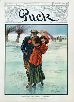Early 20th Century Illustrations Prints: Conserving her natural resources