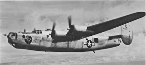 Consolidated B-24J Hairless Joe flying Consolidated B-24J Hairless Joe flying