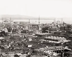 Constantinople, Istanbul, Turkey, towards the Boshporous Constantinople, Istanbul, Turkey, towards the Boshporous