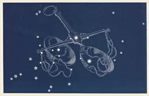 Star Chart Prints: Libra Constellation Print