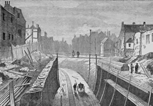 London Underground Construction Prints: Constructing Underground