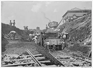 British Rail Network Development Prints: Construction Photo